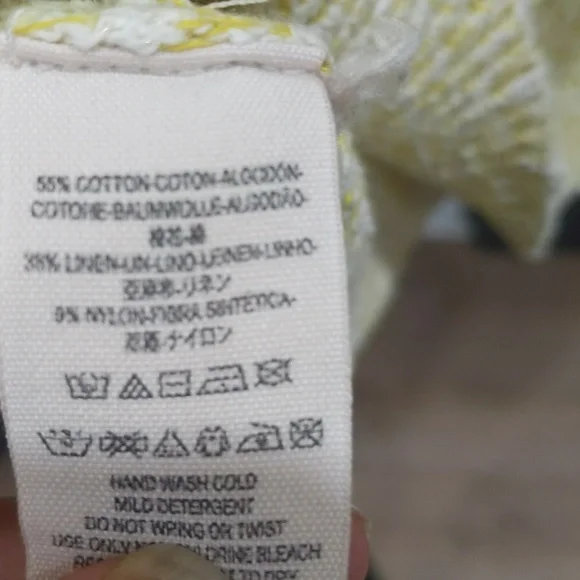 Free People knit Sweater yellow size xs - Picture 6 of 6